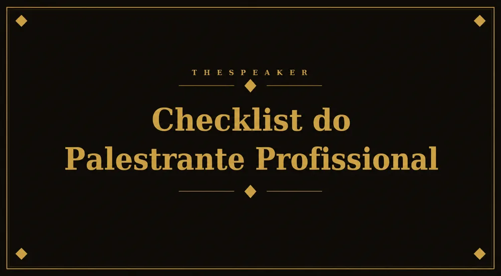 E-book Checklist do Palestrante Profissional